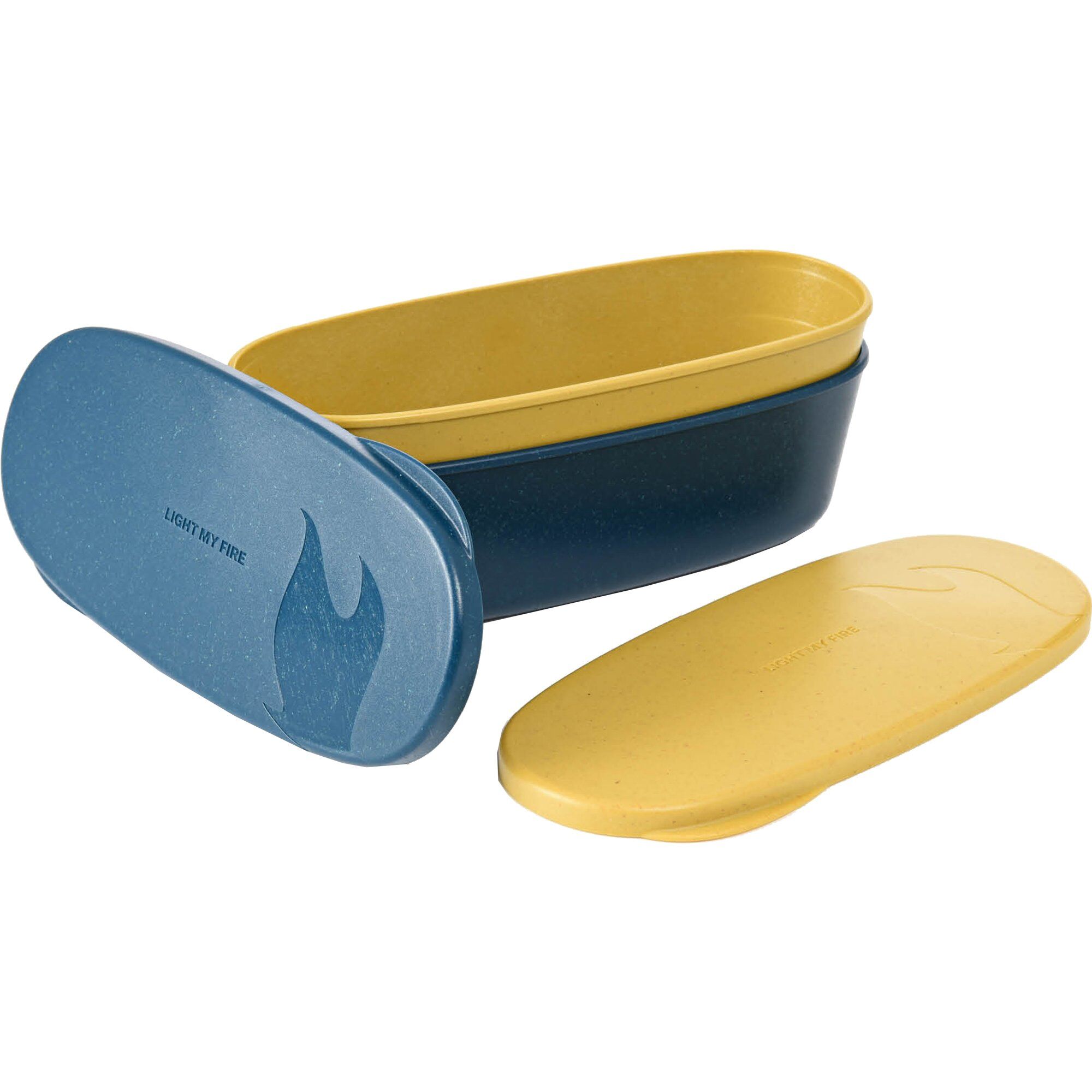 Light My Fire Snapbox Oval  Musty Yellow   Hazy Blue   -pak
