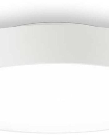 Loftlampe Ideal Lux Halo ø35   H9 Cm 25w Led 4000k 2500 Lm Opal Diffuser Hvid Aluminium