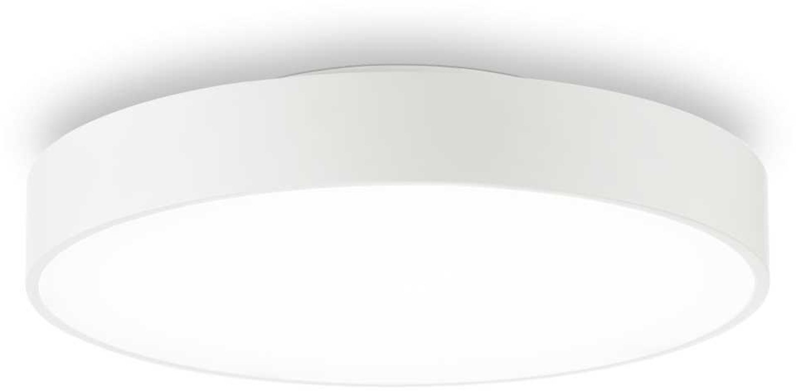 Loftlampe Ideal Lux Halo ø35   H9 Cm 25w Led 4000k 2500 Lm Opal Diffuser Hvid Aluminium