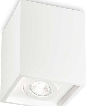 Loftlampe Ideal Lux Oak Hvid Gips Gu10 16   13   Cm