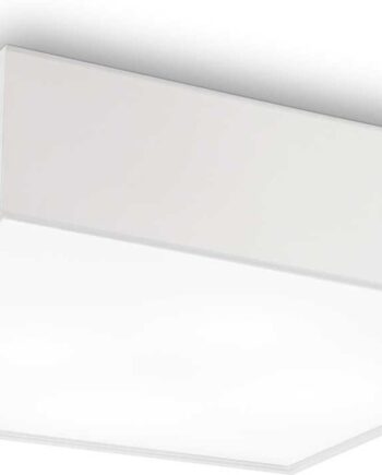 Loftlampe Ideal Lux Ritz Hvid Krom Stofskærm 4xe27 L60ã H15ã B60 Cm