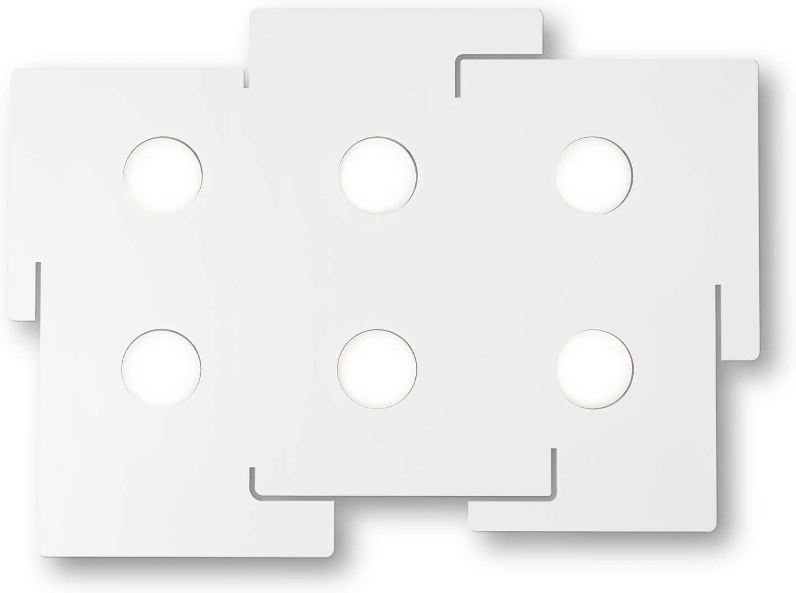 Loftlampe Ideal Lux Totem Mat Hvid Metal 6xgx53 Led 3000k 910 Lm Ip20
