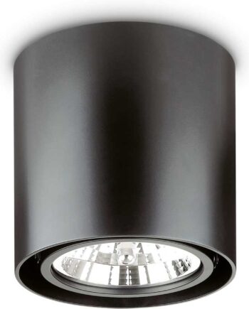 Loftslampe Ideal Lux Mood Plafondlampe ø15 Cm Sort Aluminium Med Gu10-pære 725 Lm 2700k