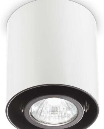 Loftslampe Ideal Lux Mood   Rund Kompakt Model ø9ã 10   Cm Med Justerbar Diffuser Og Gu10-pære  Aluminium Metal  Ip20
