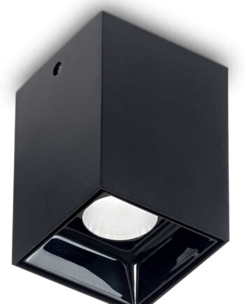 Loftslampe Ideal Lux Nitro Sort Integreret Led 10w 900 Lm 3000k Aluminium Metal