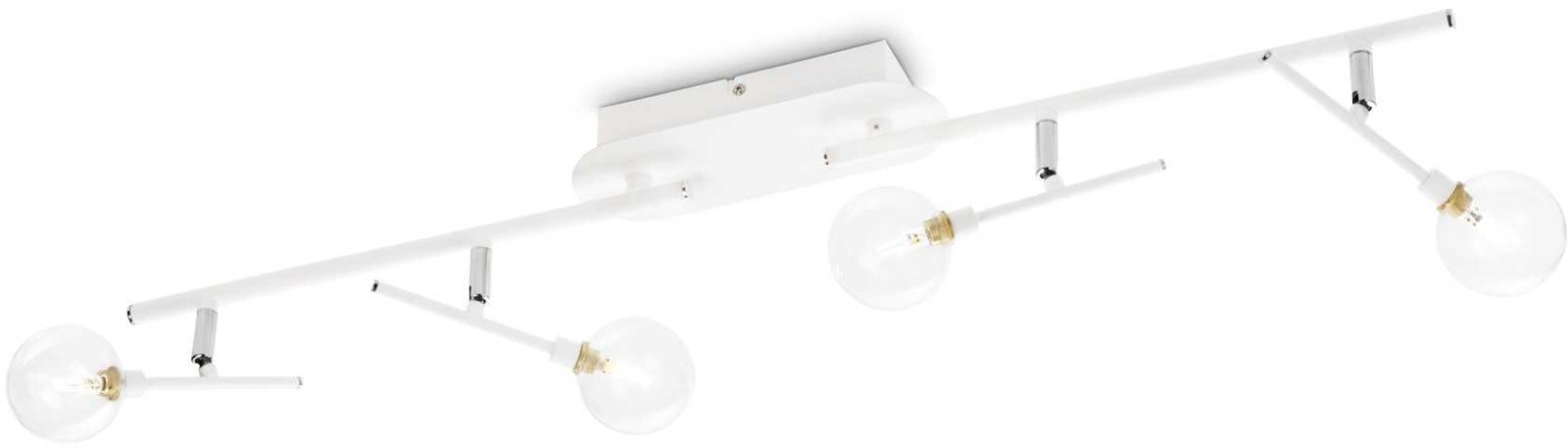 Loftslampe Loftbelysning Ideal Lux Maracas  Hvid Messing  70ã 28ã 20 Cm  4x G4-pærer