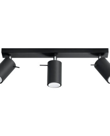 Loftslampe Ring   Sort