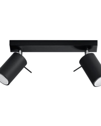 Loftslampe Ring   Sort