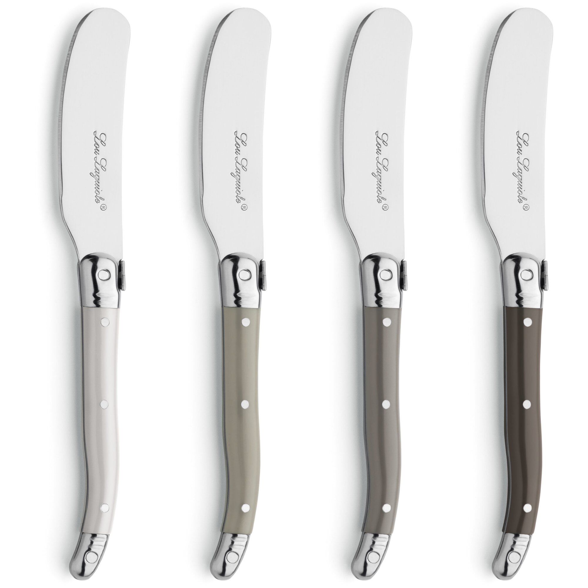 Lou Laguiole Smørknive  -pak  Blandede Farver