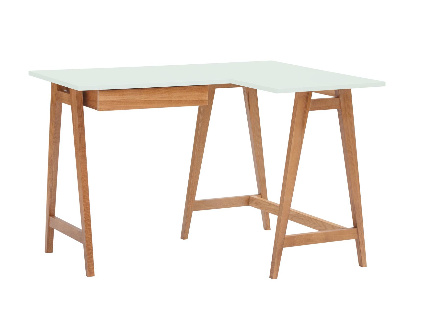 Luka Hjørneskrivebord B115cm   D85cm Fleeting Mint Oak Højre Side