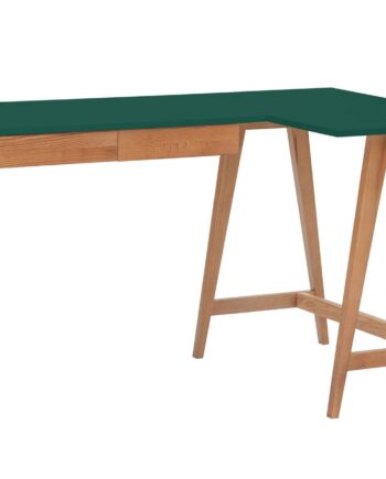 Luka Hjørneskrivebord   135cm     85cm Grøn Eg Højre Side