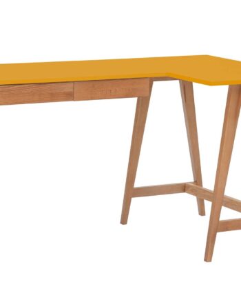 Luka Hjørneskrivebord   135cm     85cm Gul Eg Højre Side