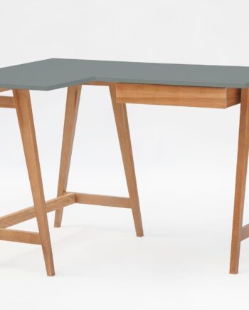 Luka Hjørneskrivebord   115cm     85cm   Mørkegrå Eg Venstre Side