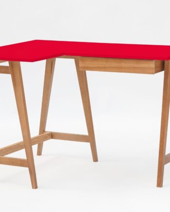 Luka Hjørneskrivebord   115cm     85cm   Rød Eg Venstre Side
