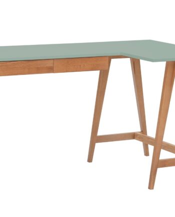 Luka Hjørneskrivebord   135cm     85cm Salviegrøn Oak Højre Side
