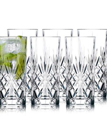 Lyngby Glas Krystal Melodia Highball 36 Cl   Stk   : Erling Christensen Møbler