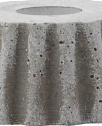 Lysestage House Doctor Mold Bake Grå Polystone ø7     Cm