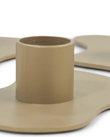 Lysestage Spinder Design Melt Champagnestål ø20   H2   Cm