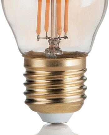 Lyspære Ideal Lux E27 Led 4w 380 Lm 2200k Ravfarvet Glas D4 5xh7   Cm 15000