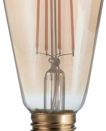 Lyspære Ideal Lux E27-serie Ravfarvet Glas ø65ã 145 Mm     440 Lm 2200   Energieffektiv