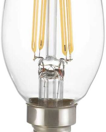 Lyspære Ideal Lux E14-serie ø35ã 98 Mm 4w 470 Lm 3000k Transparent Glas