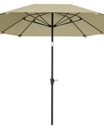 Stor Parasol Til Have Og Terrasse Justerbar Med Vippefunktion   Håndsving