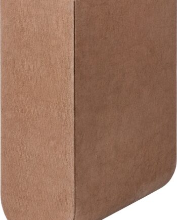 Magasinholder Kristina Dam Curved Box Xs Brændt Brun H34   B25   L27 Cm Stofbeklædt Pap