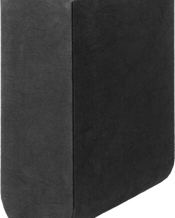 Magasinholder Kristina Dam Curved   Sort Tidsskriftholder   Stofbeklædt Pap  H34   B25   D27 Cm
