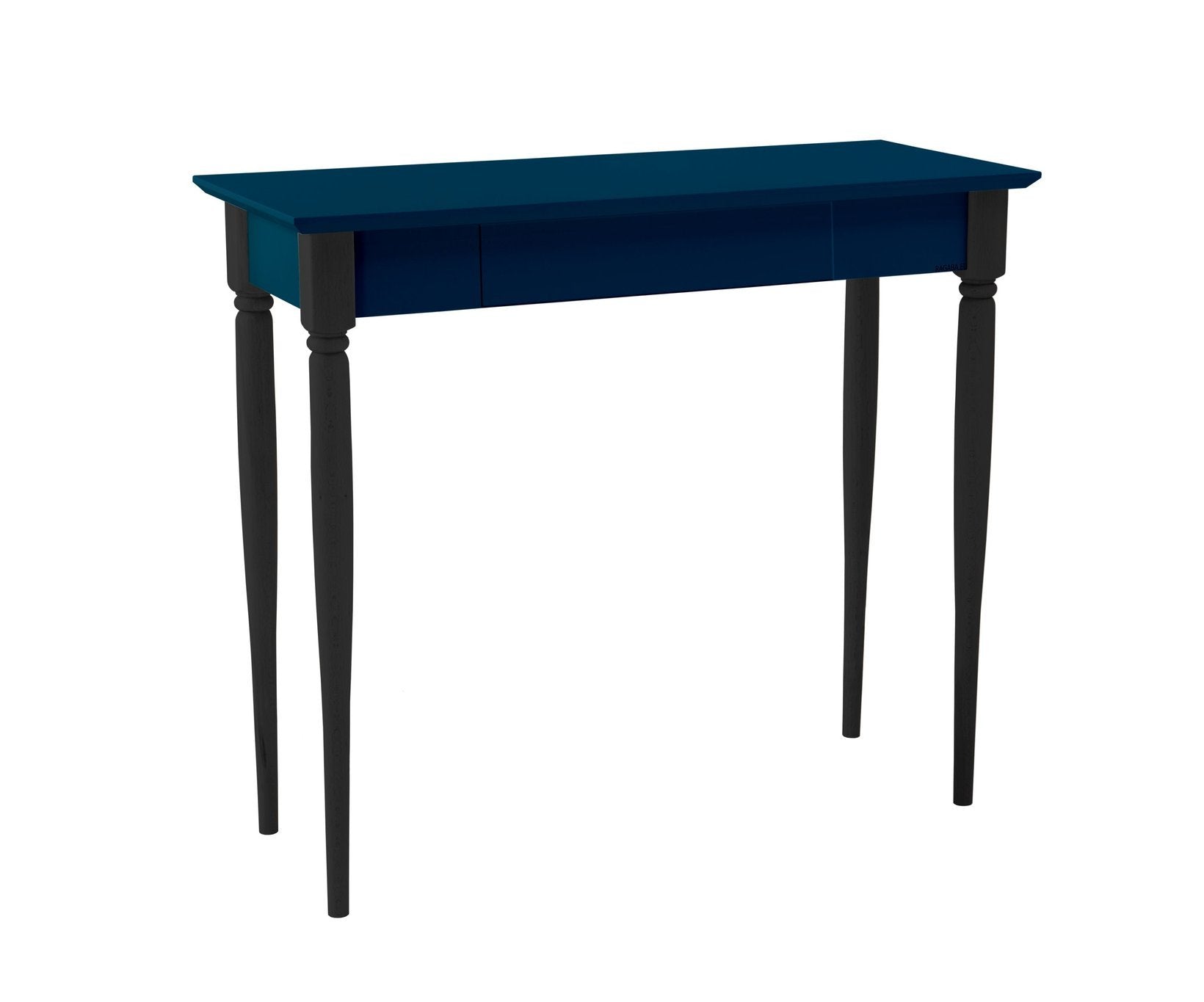 Mamo Skrivebord 65x40 Cm Sorte Ben   Petrol Blå