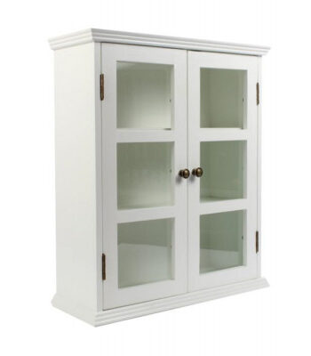 Mandø Væghængt Vitrineskab 65 5x56x22 Cm Hvid