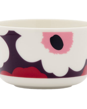 Marimekko Oivo Unikko Skål     Dl  Cranberry Pink