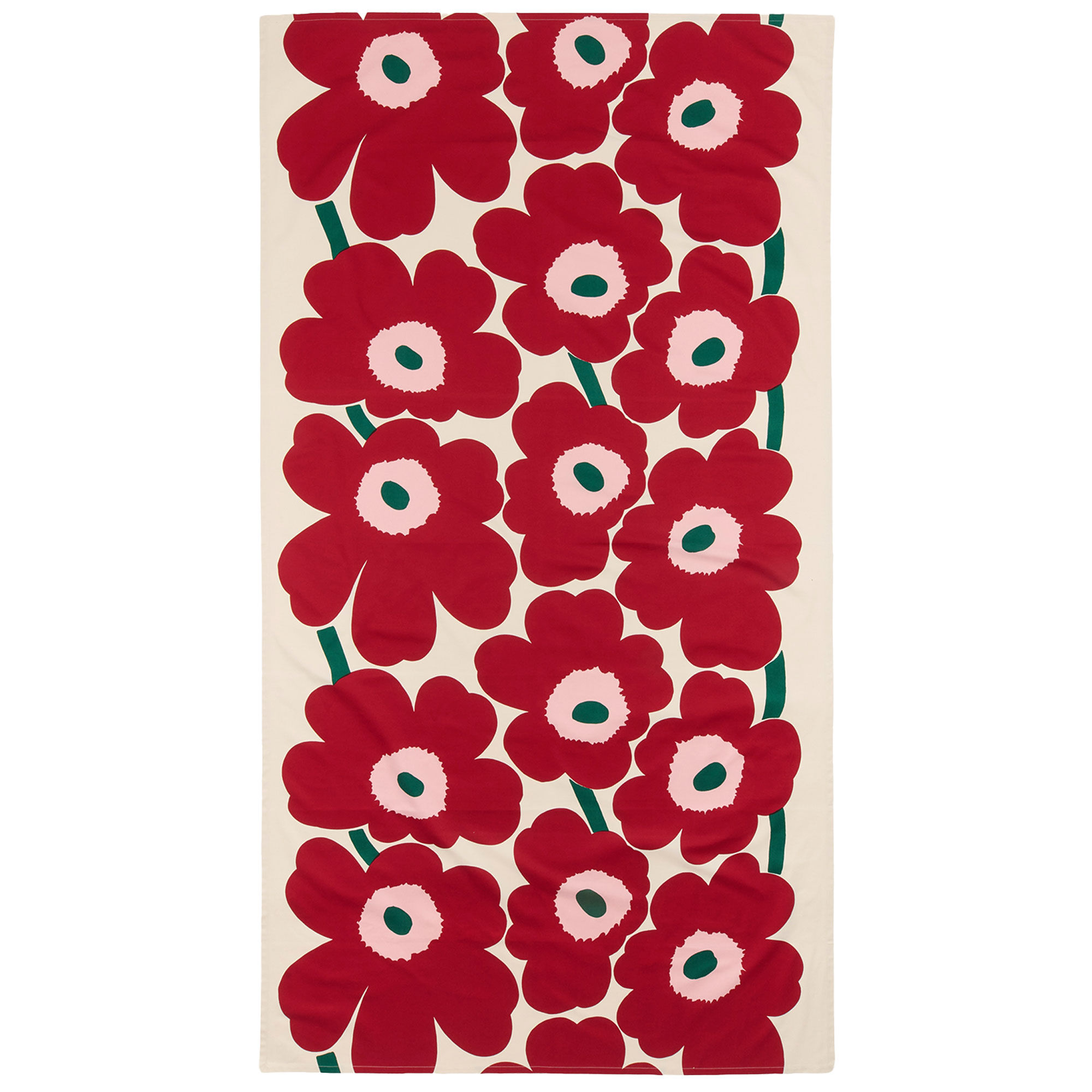 Marimekko Unikko Dug 135   250 Cm  Cranberry Rose