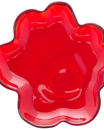 Marimekko Unikko Glasfad 13 Cm  Rød
