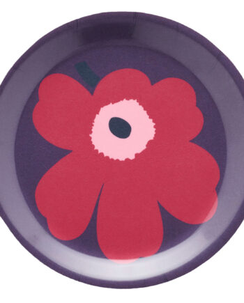 Marimekko Unikko Glasunderlag  -pak  11 Cm  Rød Lilla