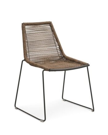 Maui Havestol Rattan Og Antracitgrå Metal