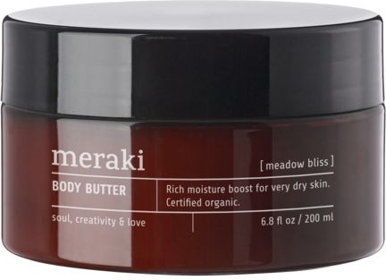 Meraki Meadow Bliss økologisk Body Butter 200 Ml   Intensiv Fugtgivende Dagcreme Til Tør Hud