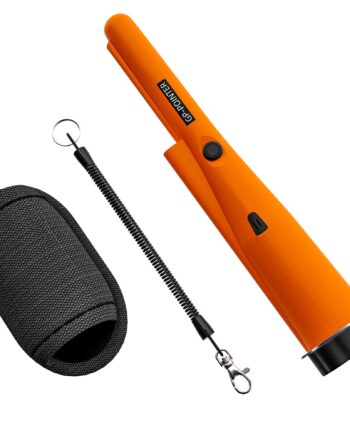 Metaldetektor Til Voksne  Bærbar Søger Med Led-indikator  Vandtæt Trådløs Metaldetektor Orange