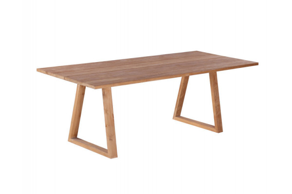 Milo Plankebord 100x240 Cm   Bordben   Teak Trapez