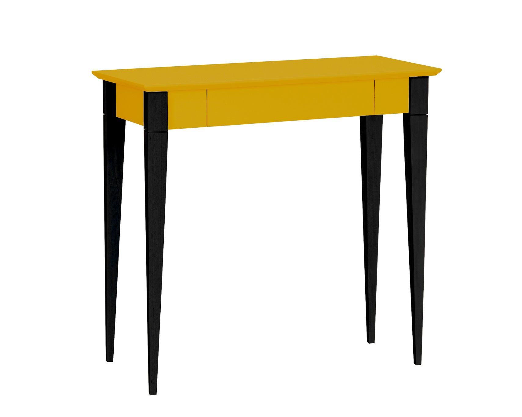 Mimo Skrivebord 85x40cm Sort Ben Gul