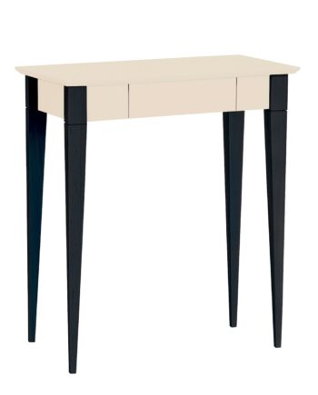 Mimo Skrivebord 65x40cm Sorte Ben Kridthvid