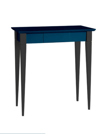 Mimo Skrivebord 65x40cm Sorte Ben   Petrol Blå
