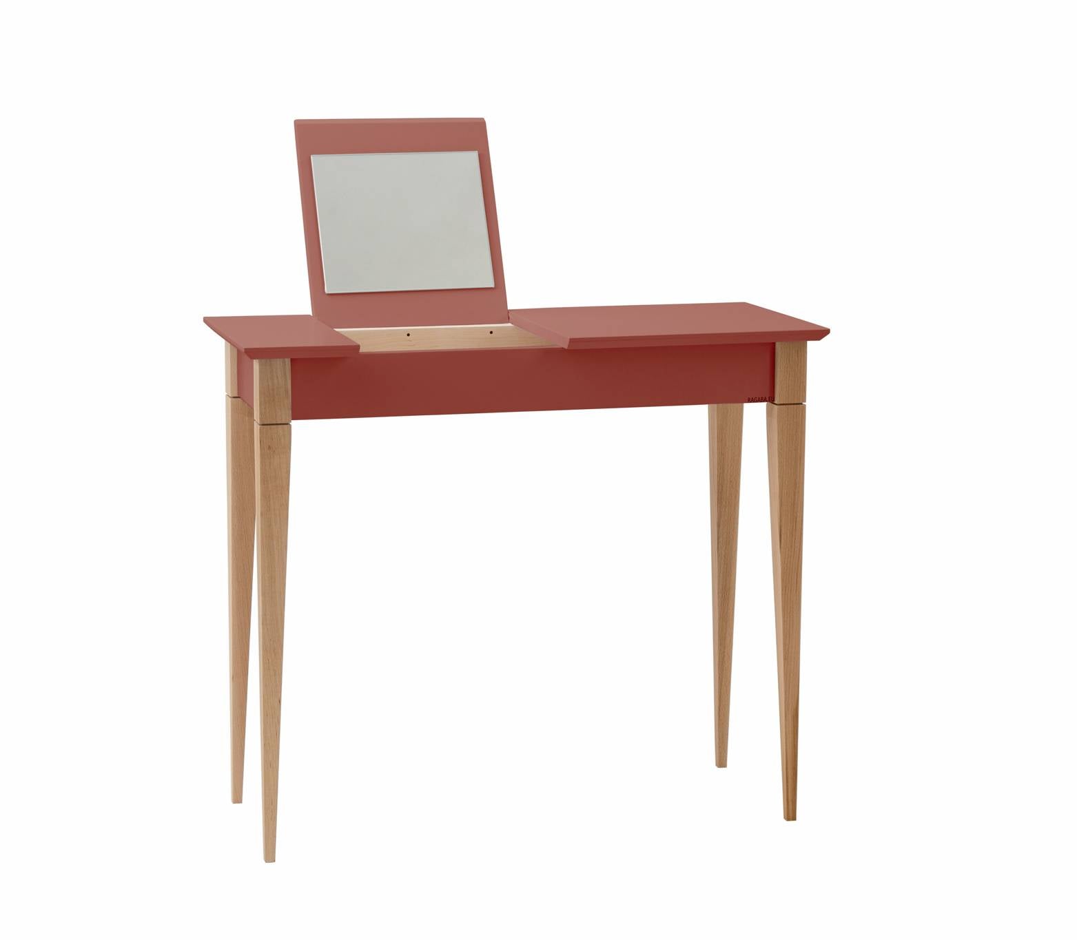 Mimo Sminkebord Med Spejl 85x35cm Antik Pink