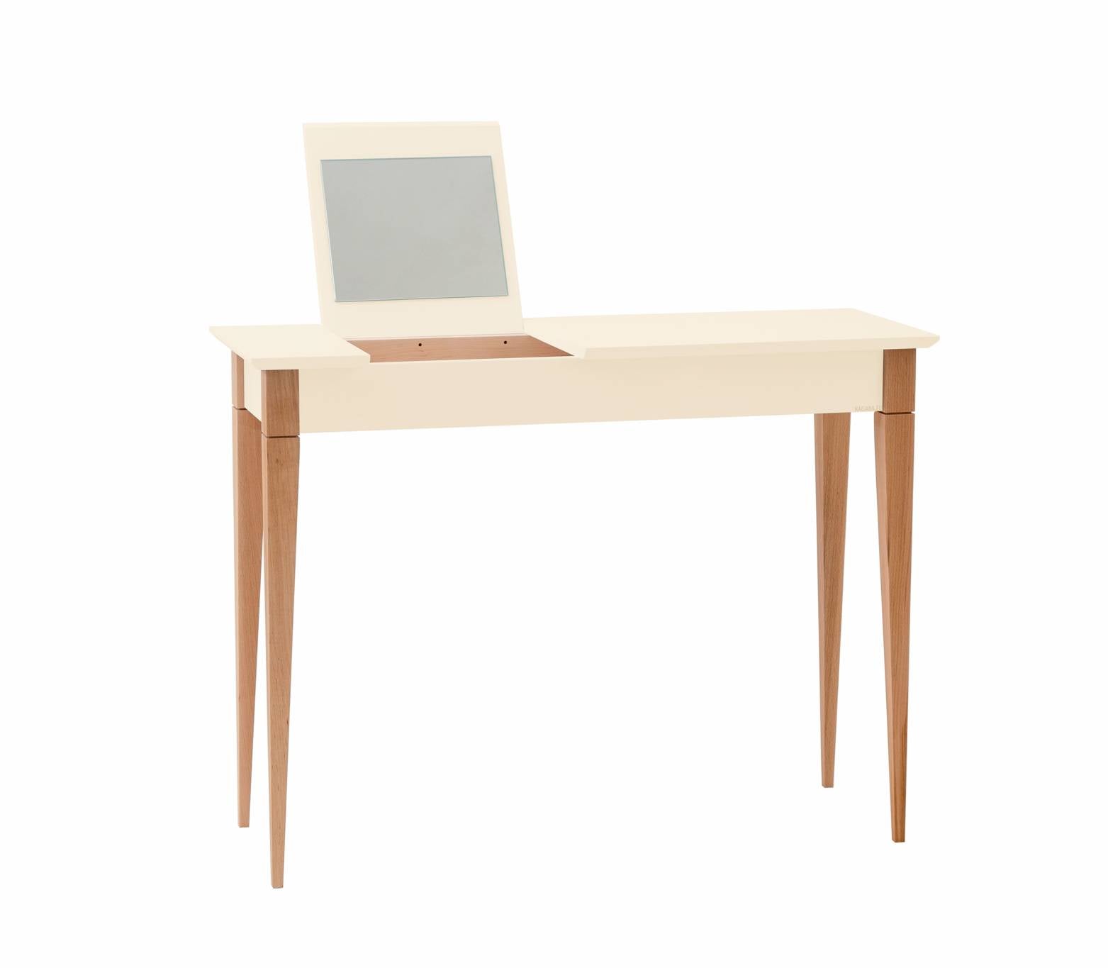 Mimo Sminkebord Med Spejl 105x35cm Kridthvid  Chalk