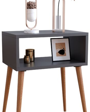 Natbord Med åbent Rum  60   45   30 Cm  Grå