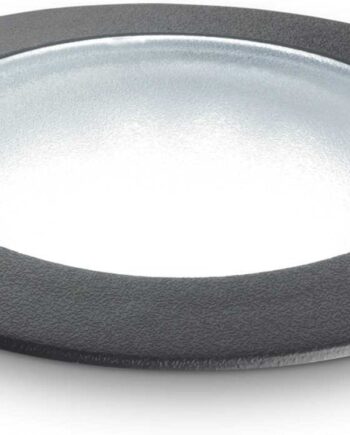 Nedgravningsspot Ideal Lux Gravity Ip67 Sort ø9 Cm Med Energieffektiv Gu10-pære 400 Lm