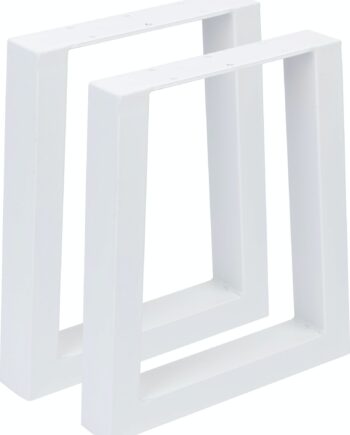 Nielsen Design Liam Trapez-understel Til Sofabord   Hvidt Pulverlakeret Metal  40x35 Cm