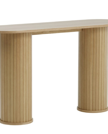 Nola Konsolbord  Oval Natur Egefinér  130x40
