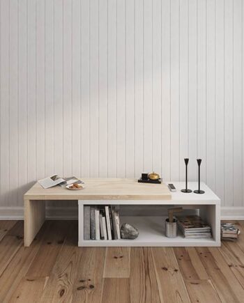 Nordic Furniture Sofabord Hvid Hvidvasket Eg  :120 Cm : Erling Christensen Møbler  : Erling Christensen Møbler