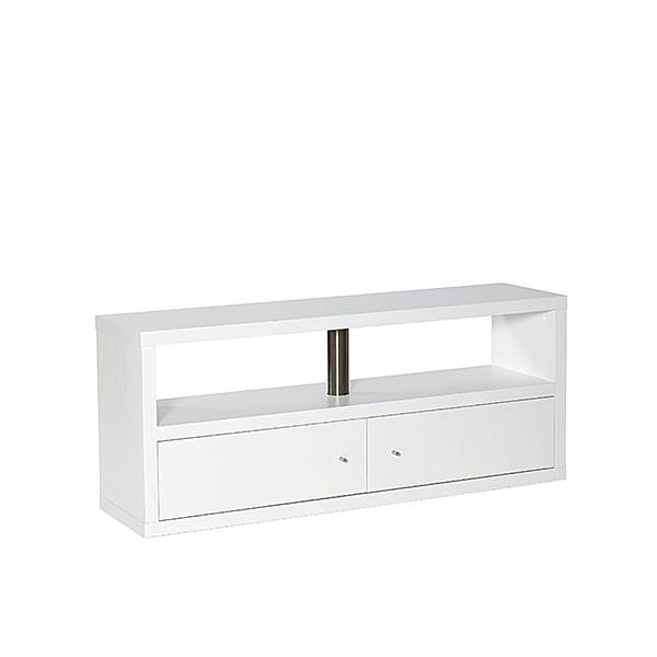 Nordic Furniture Tv-bænk Med   Låger   Hvid  :130 Cm : Erling Christensen Møbler  : Erling Christensen Møbler