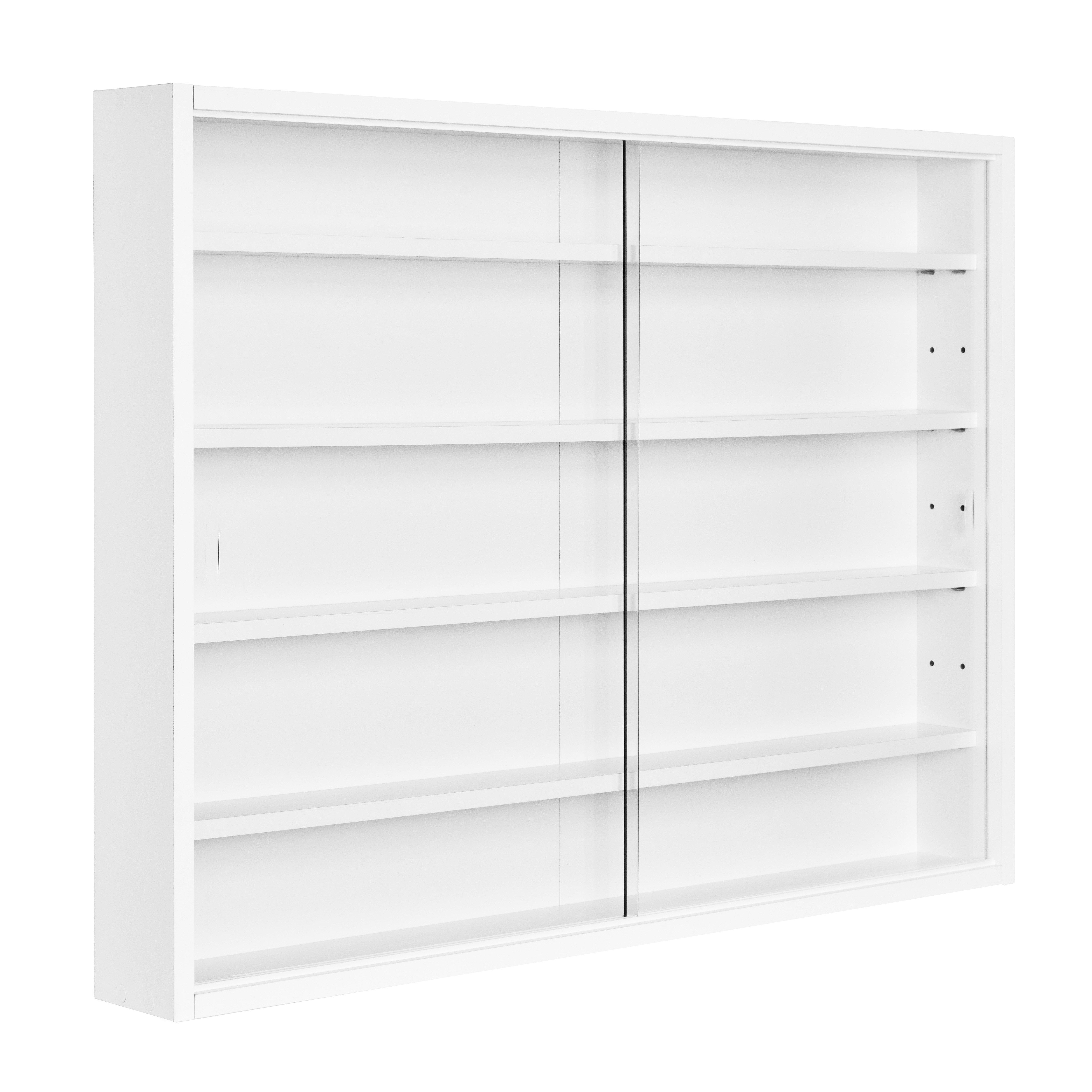 Nordic Living Collection Compilati Vægskab       Glasskydelåger Og   Hylder Hvid Mdf